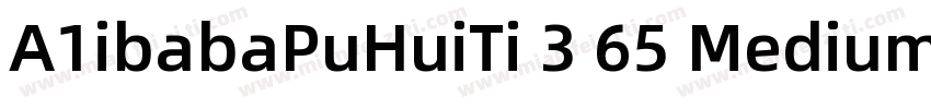 A1ibabaPuHuiTi 3 65 Medium字体转换
